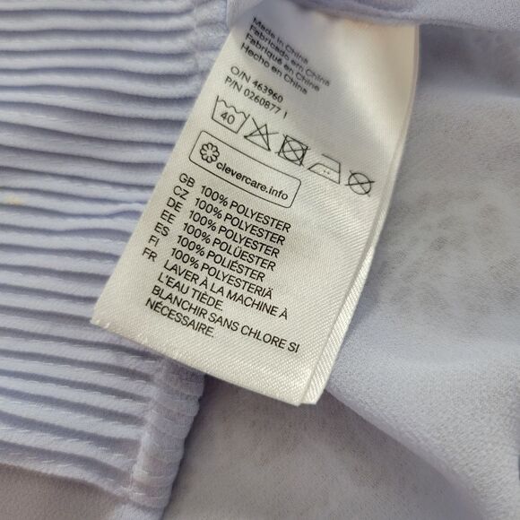 H&M Flutter Sleeve Blouse Ice Blue 10 - Picture 7 of 7